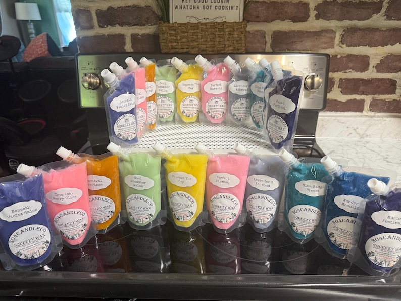 3 Oz Pouch-Highly Fragrant Squeezy Gel Wax-New Scents!!!! image 3