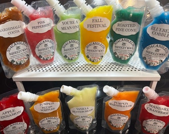 Pochette de 3 oz - Cire gel hautement parfumée - Nouveaux parfums !!!!