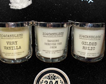 Bougie parfumée coulée à la main, 2 mèches, verre 15 oz *Nouveaux parfums disponibles *