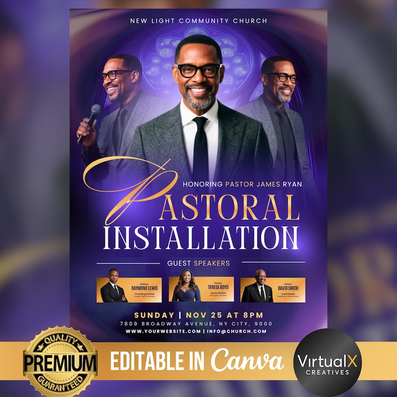 Pastor Installation Cards - Etsy