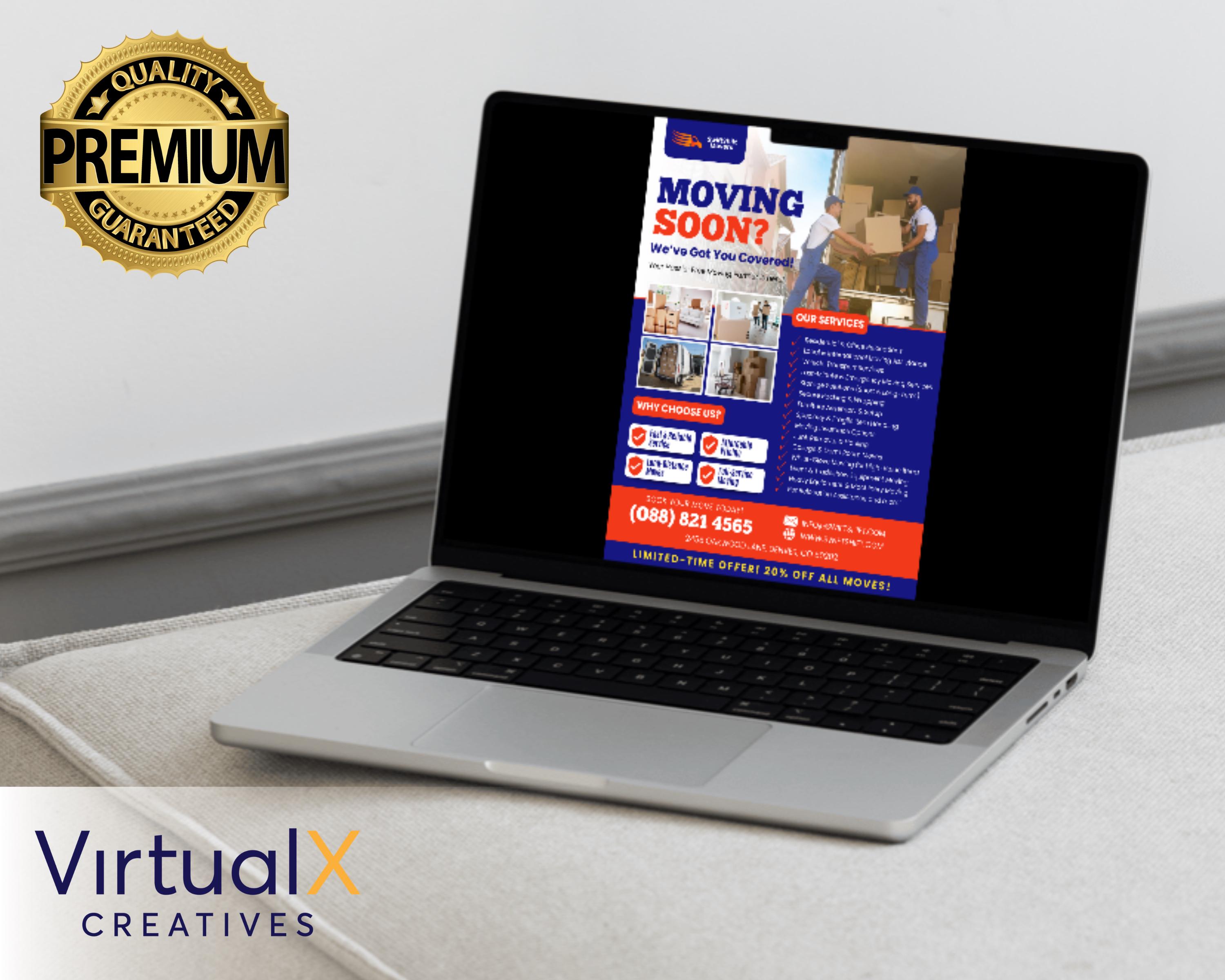 Flayers Moving Moving Services Flyer, Relocation Flyer, Residential and Commercial ...
