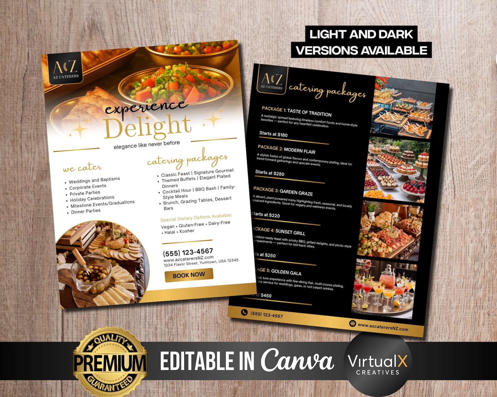 catering order bundle, catering template, editable... Catering Service Pricelist, Catering Business Packages Flyer, Editable ...