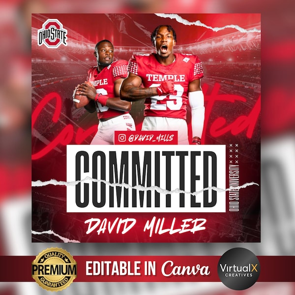 College Commitment Graphic - Etsy