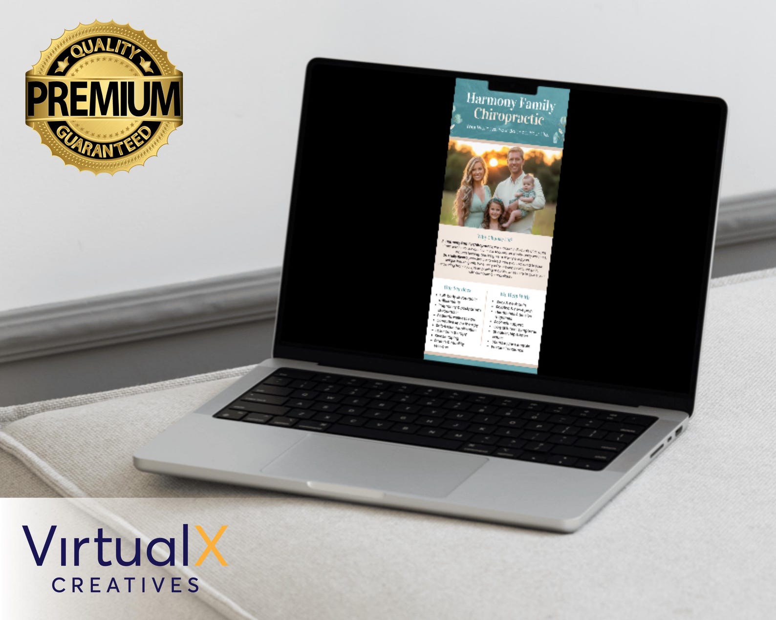 Chiropractic Office Rack Cards, Editable Family Wellness Canva Template ...