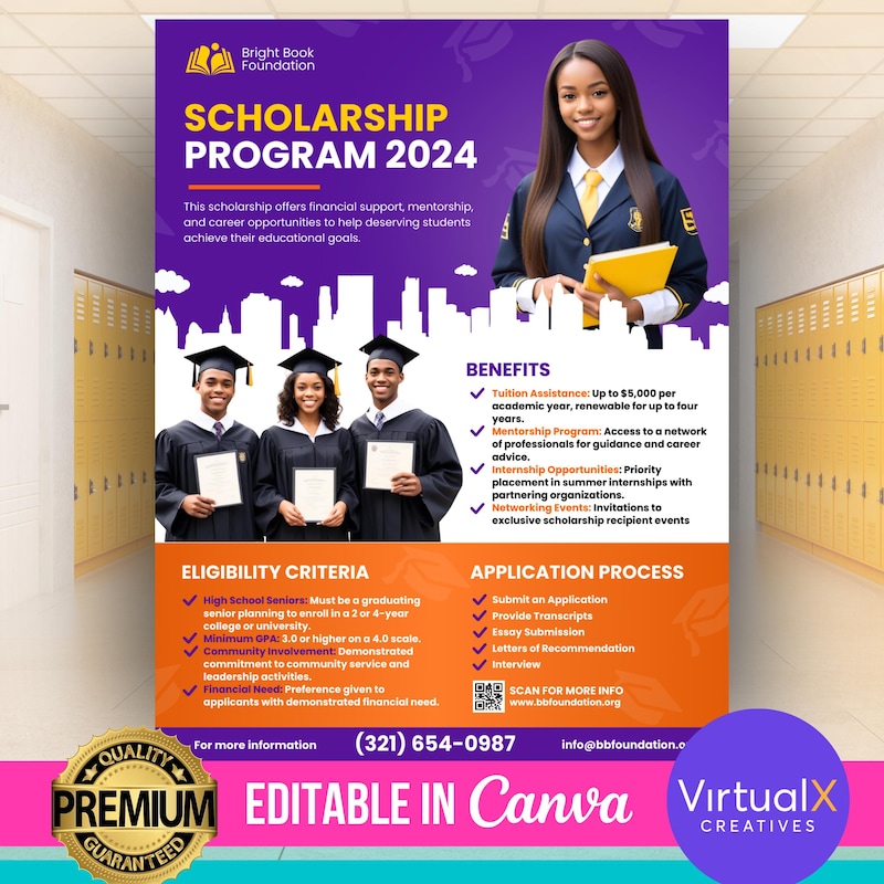 College Program Flyer - Etsy