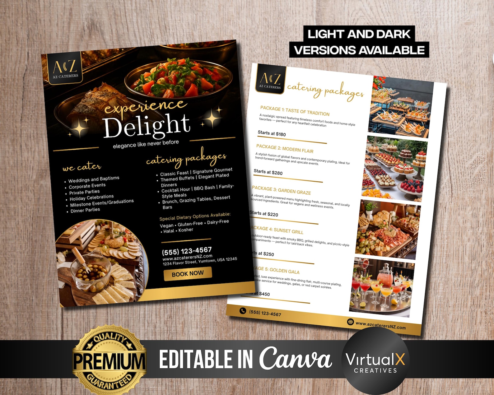 catering order bundle, catering template, editable... Catering Service Pricelist, Catering Business Packages Flyer, Editable ...