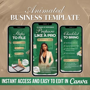 Tax Prep Animated, Tax Preparation, Tax Season Video, Accountant, Corporate Business, Credit Repair, Tax Consultation, Tax Flyer Template