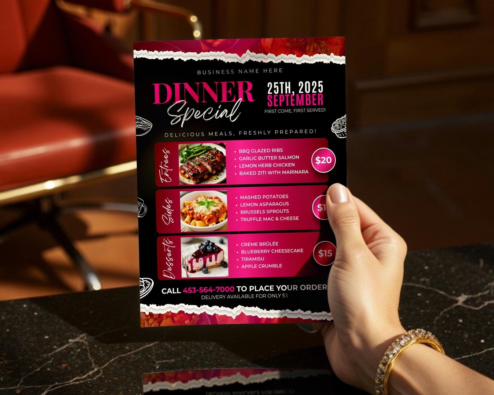 Dinner Specials Flyer Template | Sunday Special Restaurant Food Menu ...