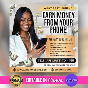 Folleto de afiliados para la temporada de impuestos, Folleto de referidos para la temporada de impuestos, Folleto para contadores, Marketing para profesionales de impuestos, Presenta tu declaración con nosotros, Plantilla Canva para preparación de impuestos, Folleto para CPA