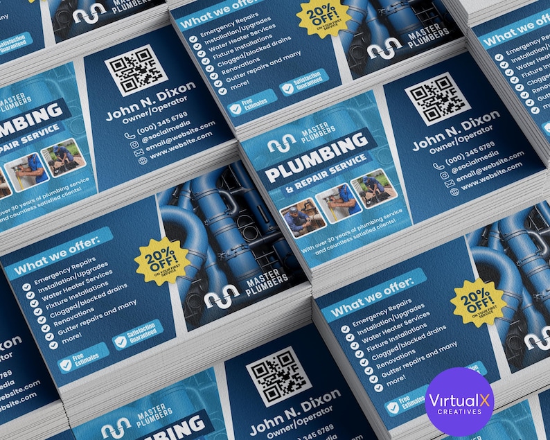 Plumbing Business Cards, Plumbing Needs, Plumbing Repairs Maintenance ...