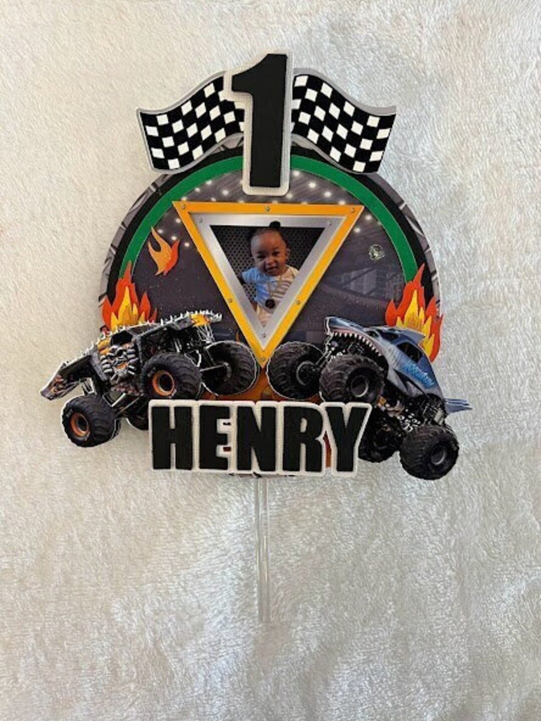 Monster Jam Cake Topper - Etsy