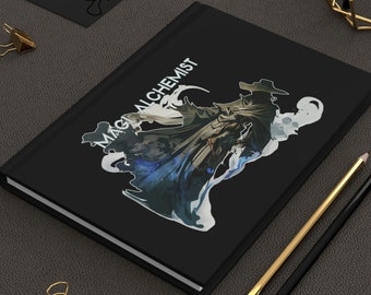 Magic Alchemist Journal Fantasy Mage Wizard Hard Cover Notebook Magick Spells Private Diary Spell Craft RPG Notebook Journal