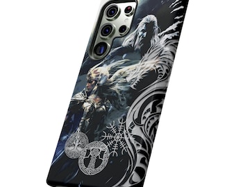 Norse Samsung Phone Case Gift Magical Protection Helm of Awe Norse Pagan Viking Samsung Galaxy Phone Case Dragon Yggdrasil Valkyrie Magick
