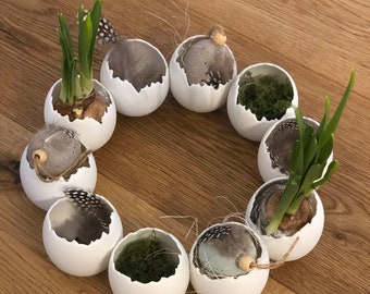 Osterkranz Eierschalenkranz Eierkranz Ostern Frühling nachhaltig 3D Druck