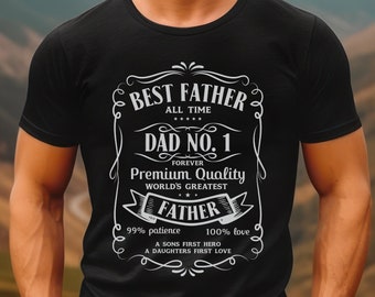 Best Father Shirt, Dad No. 1, Dad Shirt, Gift for Dad, Father's Day