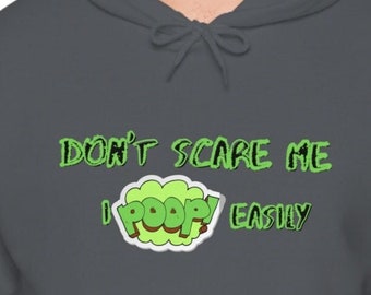 Don't Scare Me Poop T-shirt/Unisex Ghost tshirt Funny Gift Cool Unique Trendy Paranormal Supernatural Halloween Spirits Investigate Trend