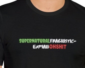 Supernatural OhSh*t T-shirt/Unisex Ghost tshirt Funny Gift Cute Unique Trendy Paranormal Supernatural Halloween Spirits Investigate Trend