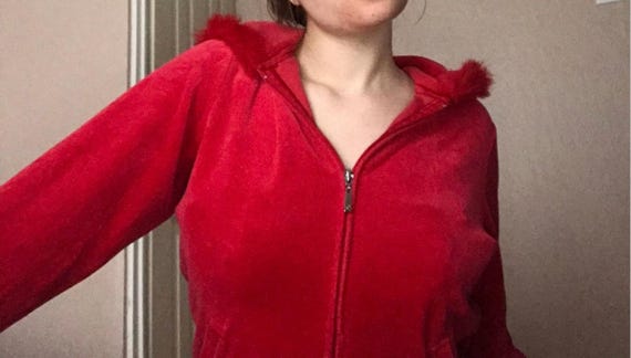 Vintage 2000s Faux Fur Hood Velour Jacket Size M Medium Zip up Red Y2k Aesthetic Devil Tracksuit Full Zip Hoodie Velvet Womens Y2k 2000s - Etsy Vintage 2000s Faux Fur Hood Velour Jacket Size M Medium Zip up Red Y2k Aesthetic Devil Tracksuit Full Zip Hoodie Velvet Womens Y2k 2000s - Etsy