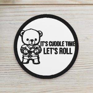 Cuddle Time - Funny BJJ Gi Patch, Circular