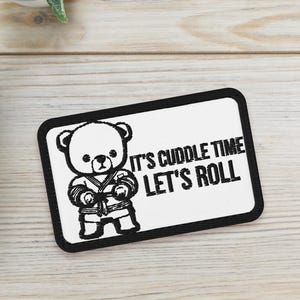 カドルタイム BJJ 柔術着パッチ：面白い刺繍入り柔術着（3.5インチ×2.25インチ）