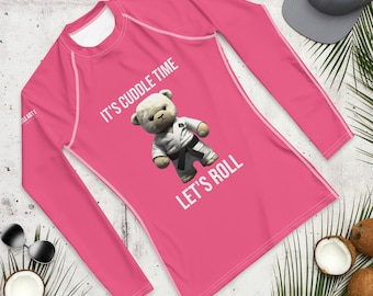 Cuddle Time Pink Men's BJJ Rash Guard