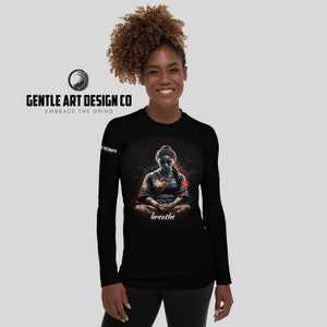 Women&#39;s BJJ Rash Guard | Jiu-Jitsu Rashguard | Long Sleeve | MMA | Grappling | Nogi | Brazilian Jiu Jitsu Gifts | Gifts for Her