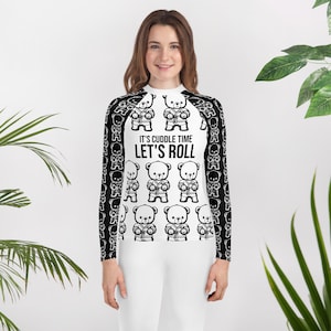 Youth BJJ Rash Guard &quot;Cuddle Time&quot; | Jiu-Jitsu Rashguard | Nogi Grappling
