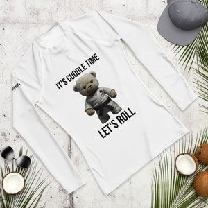 Kuschelzeit Herren BJJ Rash Guard | Jiu-Jitsu Rashguard | Langarm | MMA | Grappling | Nogi | Brasilianisches Jiu Jitsu Geschenke | Geschenke für Ihn