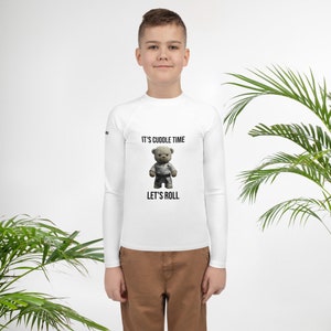 Youth BJJ Rash Guard | Jiu-Jitsu Rashguard | Long Sleeve Compression | MMA | Grappling | Nogi | Brazilian Jiu Jitsu Gifts | Gifts for Kids