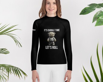 Youth Jiu-Jitsu Rash Guard: Long Sleeve Compression, MMA Grappling