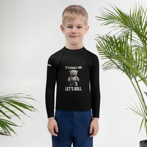 Kids’ BJJ Rash Guard | Jiu-Jitsu Rashguard | Long Sleeve Compression | MMA | Grappling | Nogi | Brazilian Jiu Jitsu Gifts