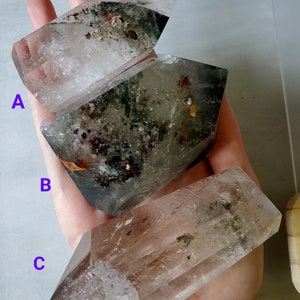 YOU PICK Large XL Lodolite / Lodalite Scenic Garden Quartz Freeform Crystal Towers