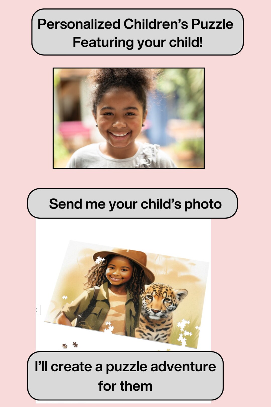 Personalized Children's Puzzles Fun Educational Learning Activity