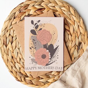 Mothers Day Card Set - Regalo per la festa della mamma Download digitale - Minimal Watercolor Painted Card - Regalo creativo e premuroso dalla figlia