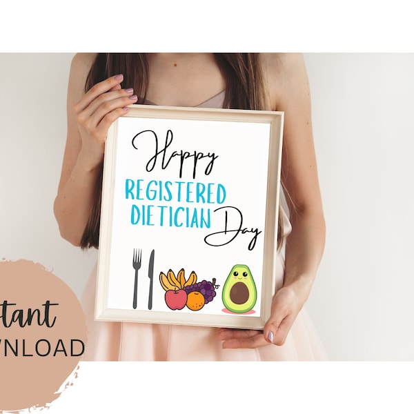Happy Registered Dietitian Day Etsy