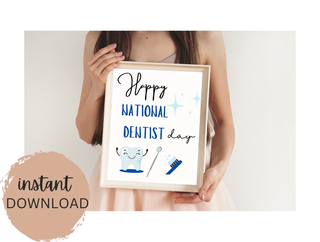 Dentist Appreciation Week, Printable Gift Idea, Medical Team, Thank You