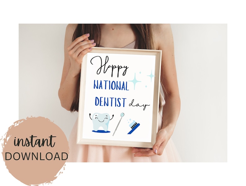 Dentist Appreciation Week, Printable Gift Idea, Medical Team, Thank You