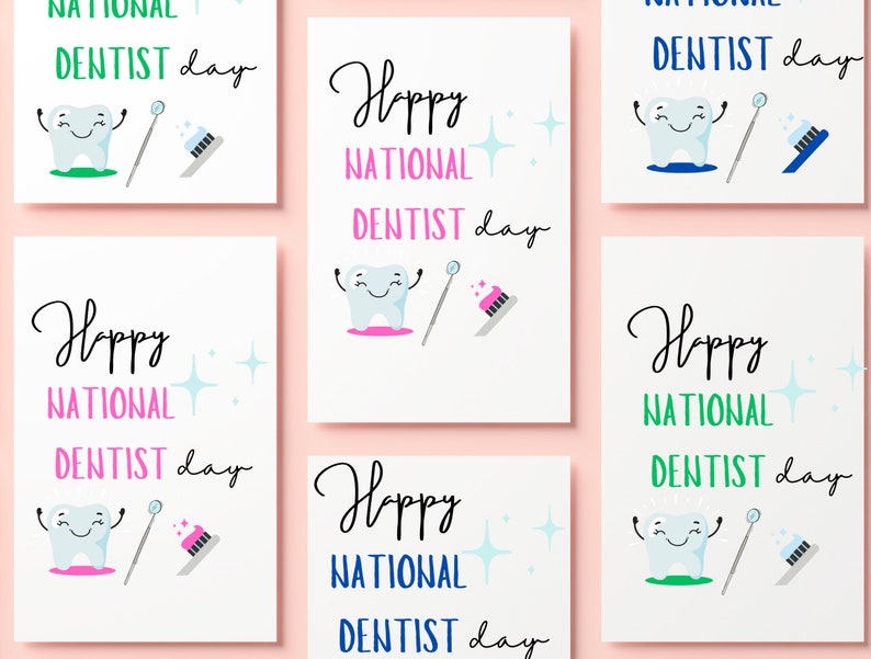 Dentist Appreciation Week, Printable Gift Idea, Medical Team, Thank You