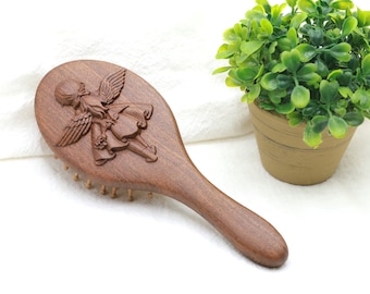 Sandalwood Massage Hair Comb: Air Cushion Scalp Tool