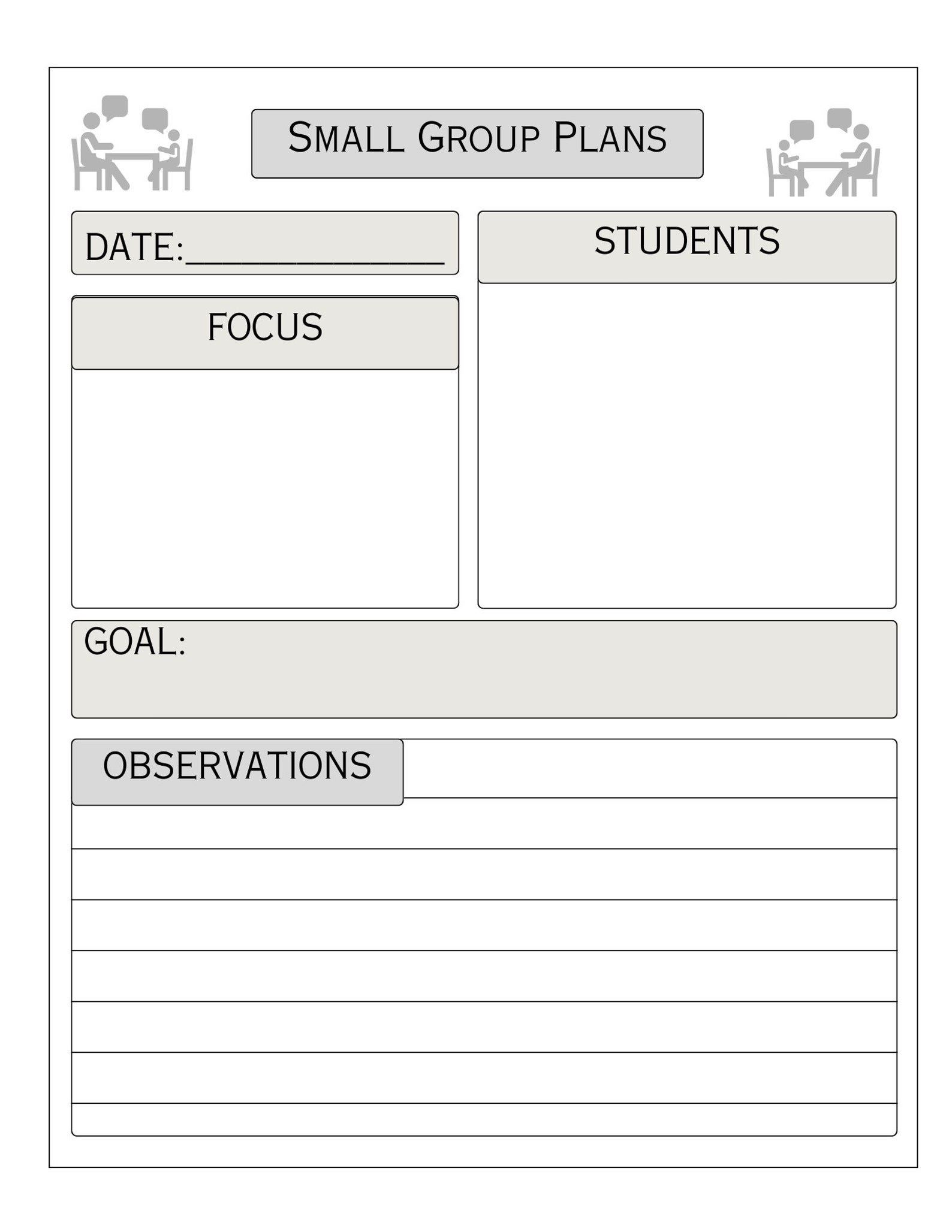 Printable Teacher Planner, Printable Lesson Plan Template, Printable ...