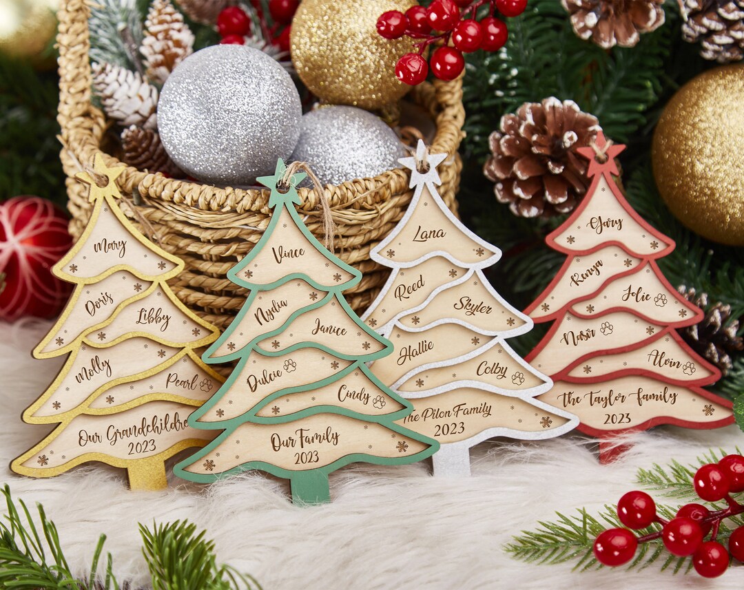 Our Family / Grand Children Christmas Ornament Family - Etsy UK