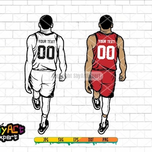 Basketball player SVG file, Customized svg, Basketball svg, colored layers, basketball team, basketball name, Basketball Season, Png
