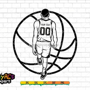 Basketball player SVG file, Customized svg, Basketball svg, basketball dad, basketball team, basketball name, Basketball Season, Png