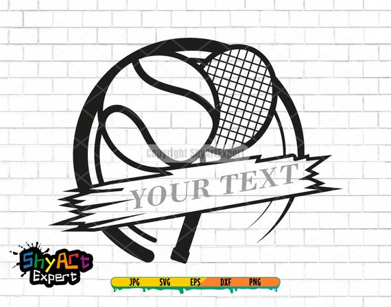 Tennis SVG file, tennis racket svg, tennis ball svg, clipart, png, cut file, digital download