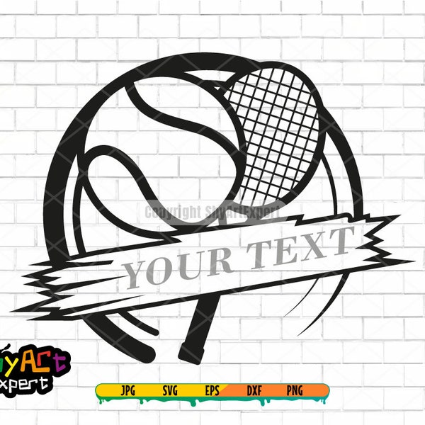 Tennis SVG file, tennis racket svg, tennis ball svg, clipart, png, cut file, digital download