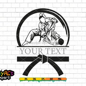 Jiu-jitsu SVG file, fighting svg, jiu-jitsu png, judo svg, dxf clipart, digital download