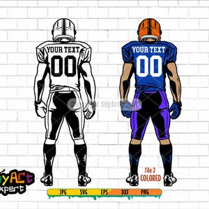 Football player SVG file, Customized svg, football team, Football name, Football Season, Png, Cricut file, T-shirt file, Png