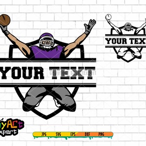 Football player SVG file, Customized Football svg, Football svg, colored layers, football team, Football name, Football Season, Png, T-shirt