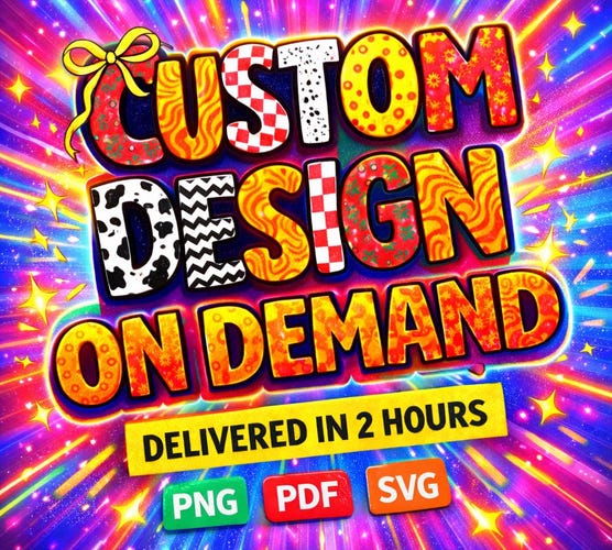 Custom Design PDF PNG SVG — Personalized Logo, Shirt Design & Print-Ready Graphic