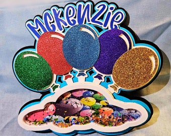 Balloon Cake Topper Shaker Cloud Cake Decor For Party Cloud Cake Topper Balloon 3D Cake Decoration For Event Shaker Balloon Cloud Cake Top